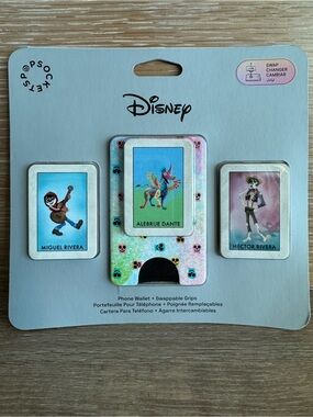 PopSocket Disney Coco Phone Wallet & Swappable Grips NWT